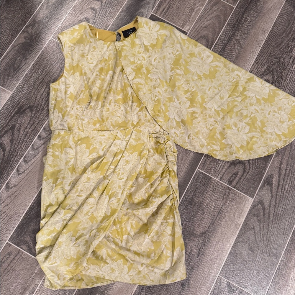 Vici cape mini dress